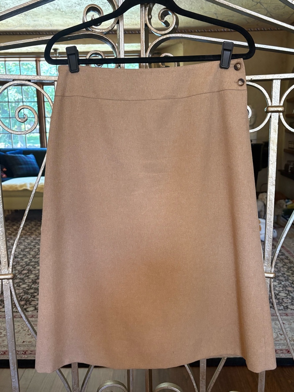 Orivis Classic Camel A-Line Women's Skirt Sz 10P